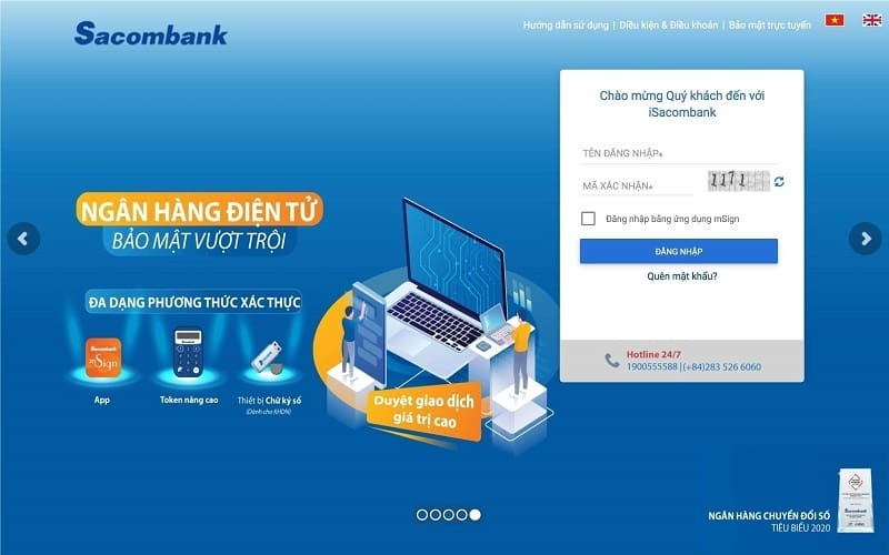 Dịch vụ ngân hàng điện tử của ngân hàng Sacombank